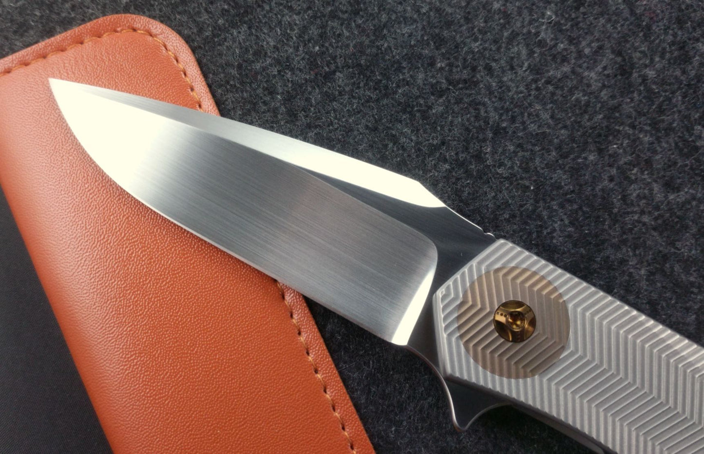Accomplice Frame Lock<br>Bronze- 3D Machined Discs<br>Standoffs