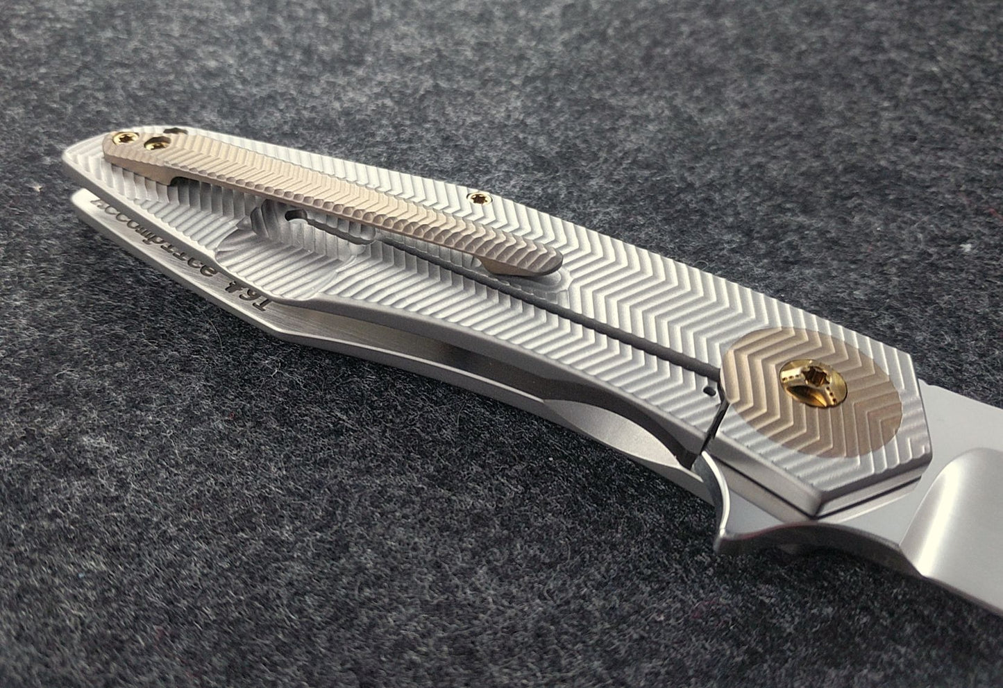 Accomplice Frame Lock<br>Bronze- 3D Machined Discs<br>Standoffs