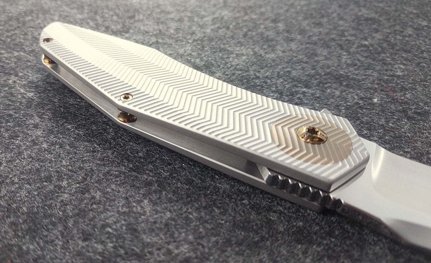 Accomplice Frame Lock<br>Bronze- 3D Machined Discs<br>Standoffs