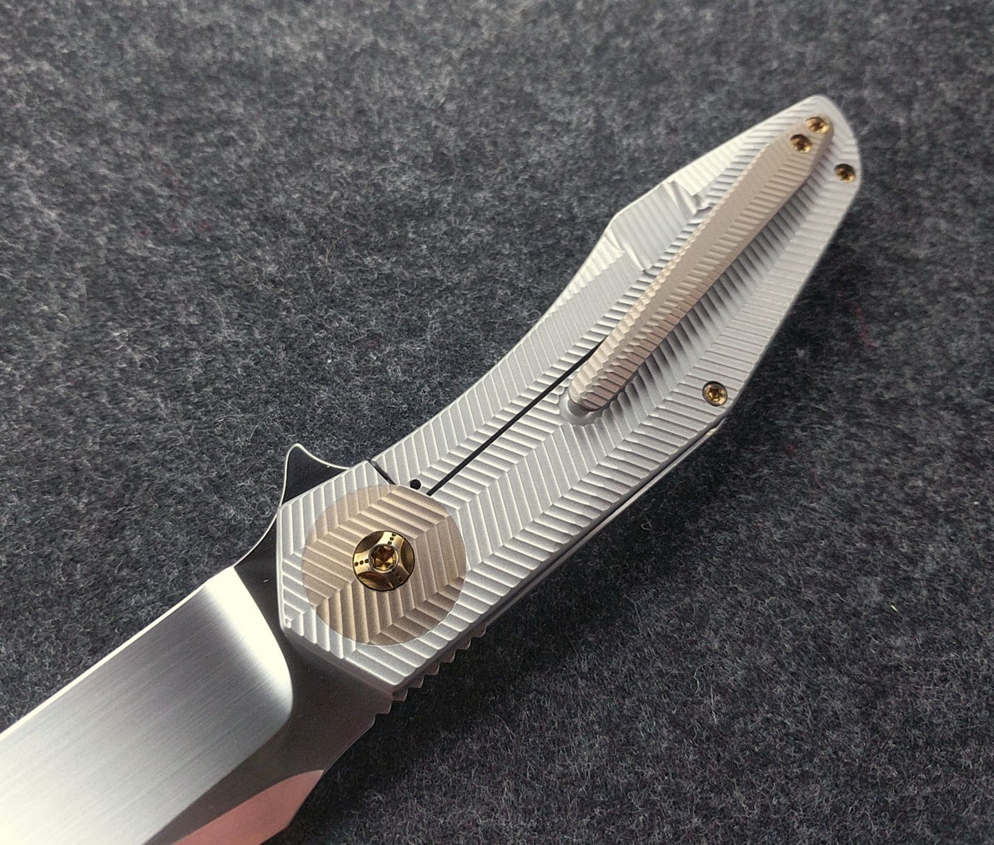 Accomplice Frame Lock<br>Bronze- 3D Machined Discs<br>Standoffs