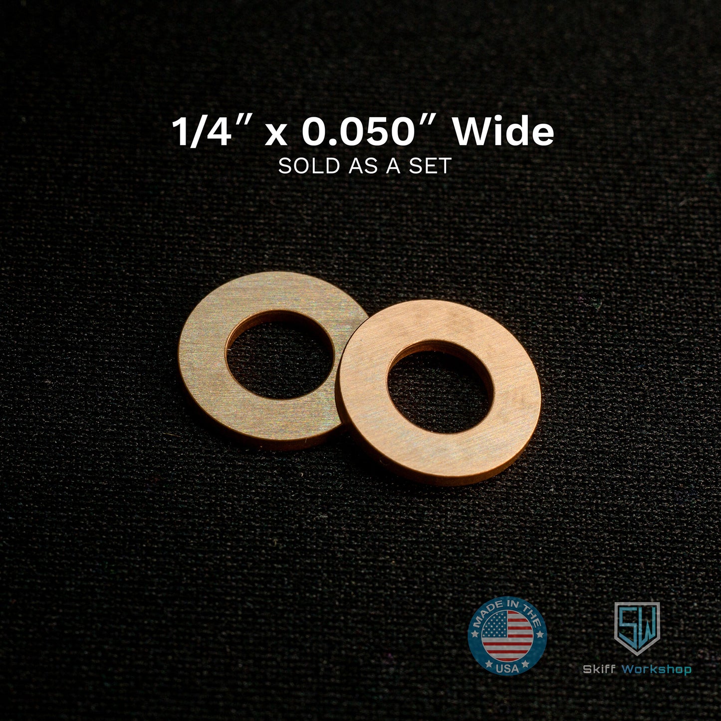 Thick Washers - 1/4" x 0.050" (4 Washers)