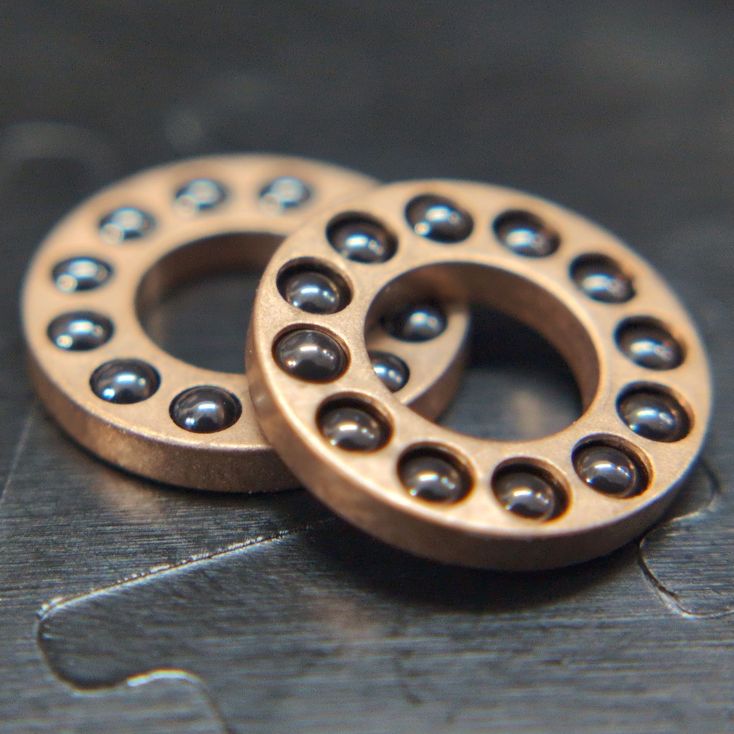 Cage Bearings - Pivot: 3/16" Ceramic Bearings: 1/16 in (12 ball)