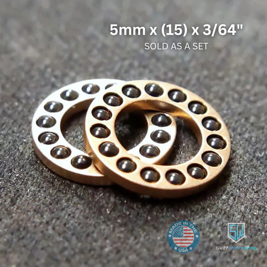 Cage Bearings - Pivot: 5mm<br>Ceramic Bearings: 3/64" (15 ball)