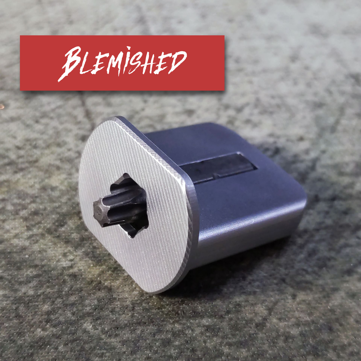 Blemished-FingerBit - Aluminum - Vapor Honed (1 Pack)