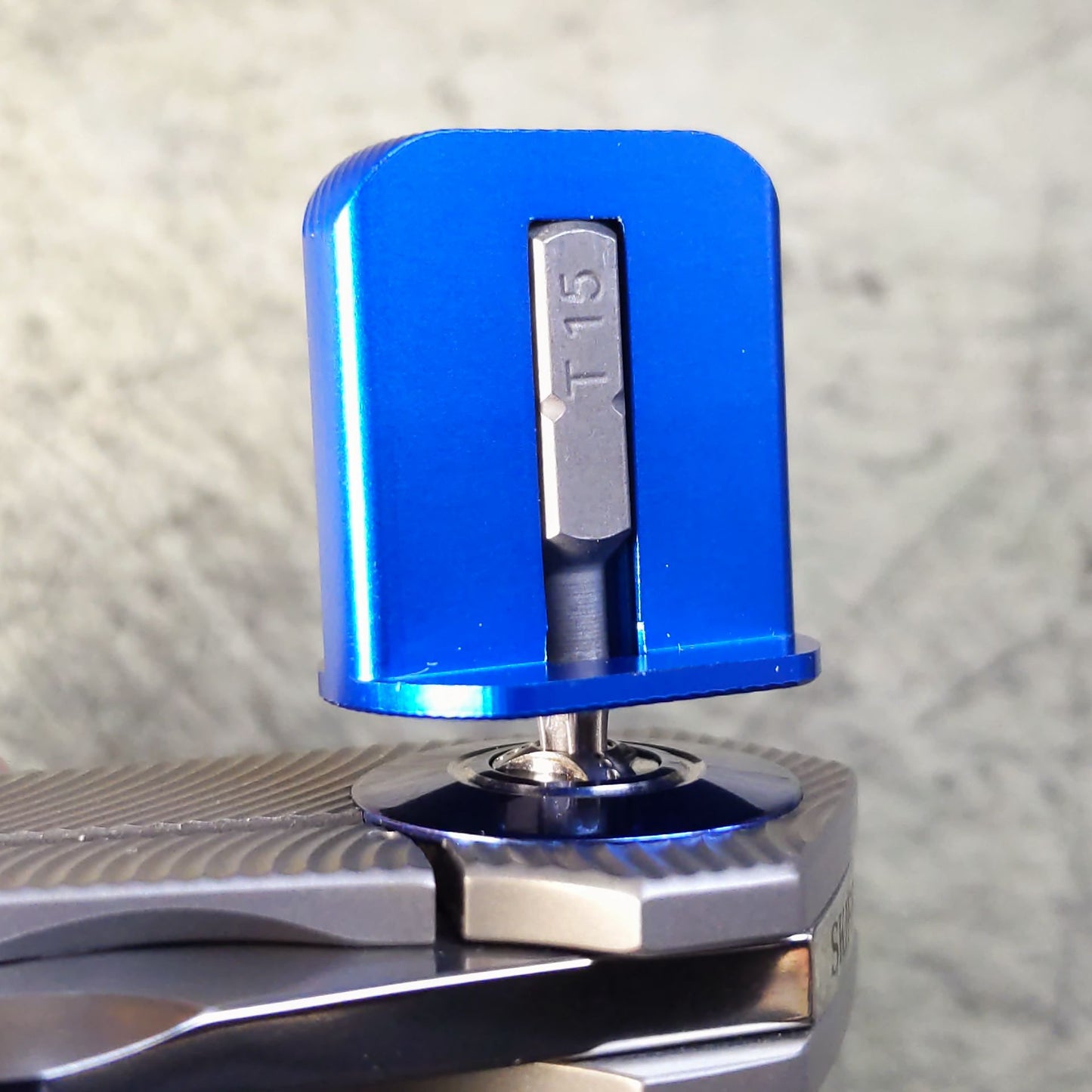 Blemished - FingerBit - Aluminum - Anodized Blue (1 Pack)