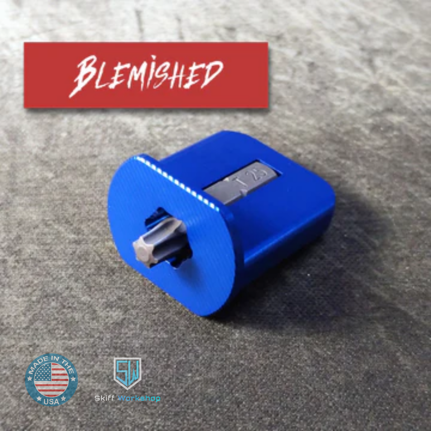 Blemished - FingerBit - Aluminum - Anodized Blue (1 Pack)