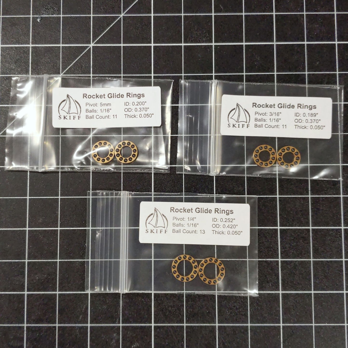 Cage Bearings - Sample Pack 1/16" bearings